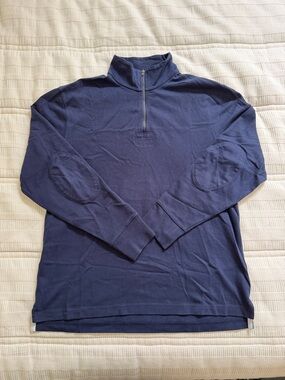 J. Crew Navy Men's Half-Zip Sweater